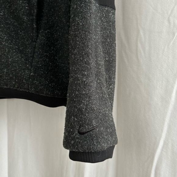 Nike Women's Black Therma Fleece Cowlneck Long Sleeve Training Top Size Medium - Picture 3 of 8